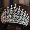 European and American Bride's Large Crown Luxurious Baroque Crystal Headwear  Birthday Crown Ball Beauty Pageant  Award Ceremony and Hair Crown