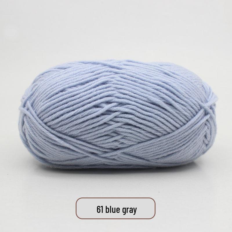 5-Strand Milk Cotton Yarn Scarf & Hand-Knitted Hat Yarn - Baby Soft, Medium Thickness, Free Shipping