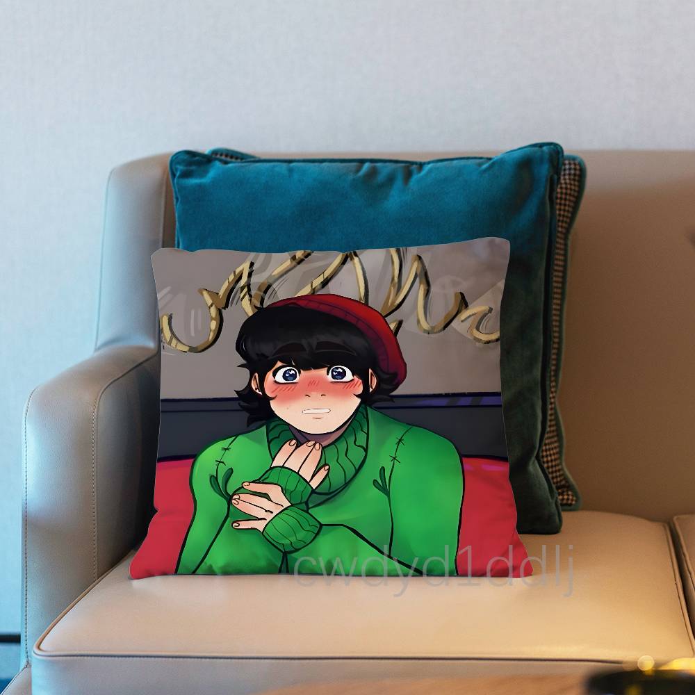 

A DDouble Sided Mirror Charlie Pillow Case Short Plush Sofa Decorative Gift Home Doublesided Printing Cushio 30x30cm