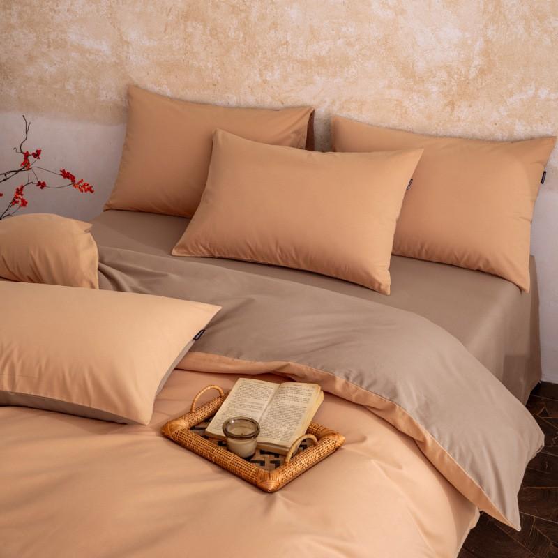 Cotton Brushed Solid Color Patchwork Thick Bedding Set Simple Style Sheet Duvet Cover Pillowcase Dorm
