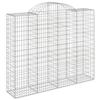 VidaXL Panier de Gabion, Cage à Gabion, Mur de Gabion, Panier à Pierre, Gabion pour Pierre Jardin Patio Extérieur, 153498