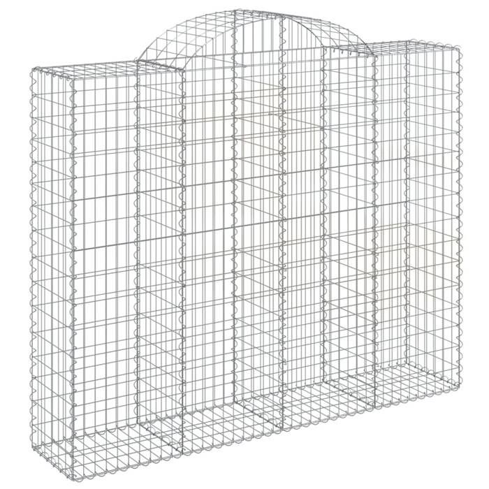 VidaXL Panier de Gabion, Cage à Gabion, Mur de Gabion, Panier à Pierre, Gabion pour Pierre Jardin Patio Extérieur, 153498
