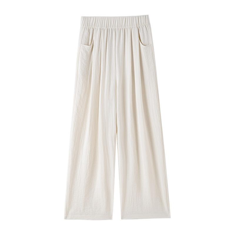 Lazy wind Yamamoto wide-leg pants women's summer thin new high-waisted thin loose drape straight casual pants