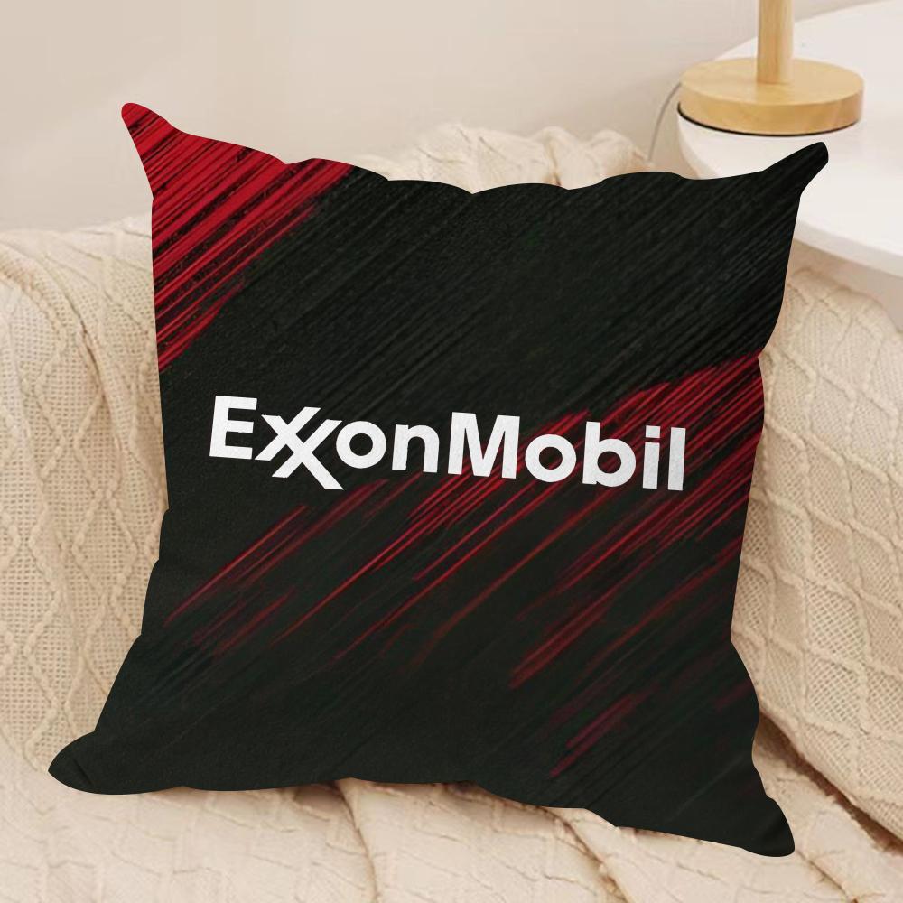 Luxury EExxonS MMobil Cushion Cover Soft Plush Fabric DoubleSided Printed Sofa Cushion Cover for All Seasons Home Decor Gift