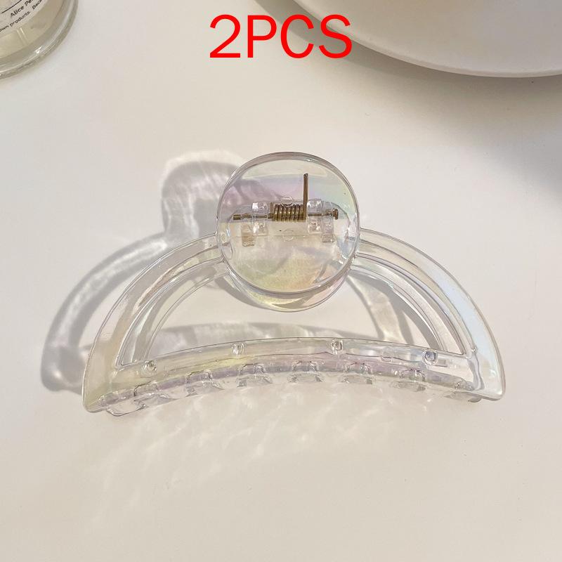 (87 Styles) 2pcs/ Set New Large Jelly Color Hair Clip Acrylic Hair Claw Shark Clamp For Women Girls Fashion Summer Updo Headwear Hair Accessories