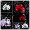 Creative Exquisite Phalaenopsis Orchid Keychain Sweet Simulation Flower Pendant Key Ring Backpack Hangings Decoration Gifts