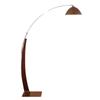 Dream Bubble Walnut & Iron LED Floor Lamp