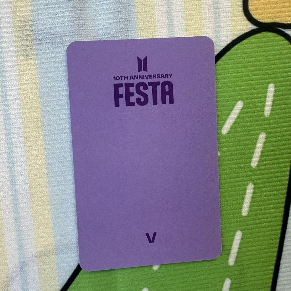 [USED] BTS 2023 10th Anniversary FESTA ARMY ZONE Taehyung Trading Card