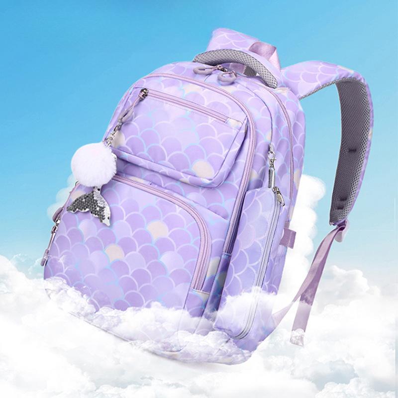 Primary School Children's Book Bag Lightweight Girls and Boys Three Piece Set High Looking