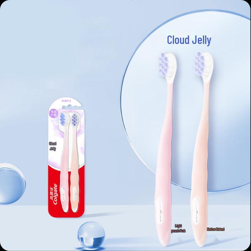 Colgate Cloud-Feel Jelly Adult Soft Bristle Toothbrush - Twin Pack