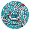 50-Pack Mermaid Cartoon Fish Stickers for Decor - Water Cup, Luggage, Phone Case
