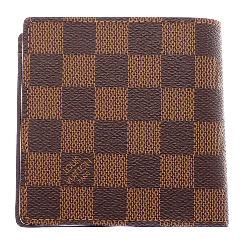 LOUIS VUITTON  N61675 Bifold Wallet Brown Damier canvas mens