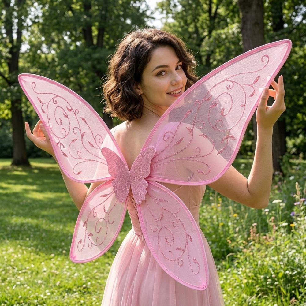 Organza Butterfly Princess Wings Sparkle Cosplay Elf Wings Costume Wings Halloween Party