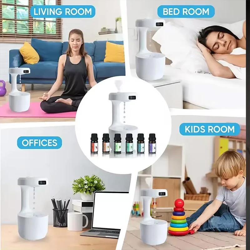 800ml fog spray anti-gravity luminous baby room aromatherapy fragrance air humidifier Gift air humidifier purifier