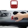 Red Carbon Fiber Electronic Handbrake Cover for Ford Mustang 2024-25 Accessories