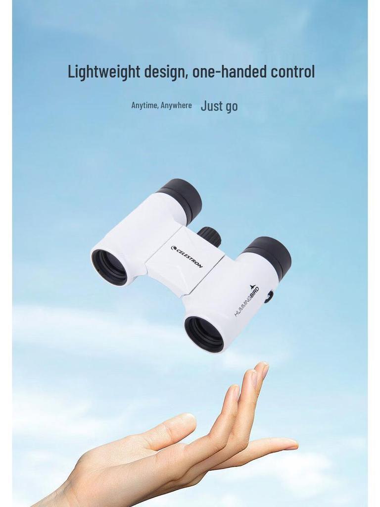 Celestron Hummingbird 8X21 HD Binoculars - High Magnification, Low Light Night Vision, Portable for Concerts