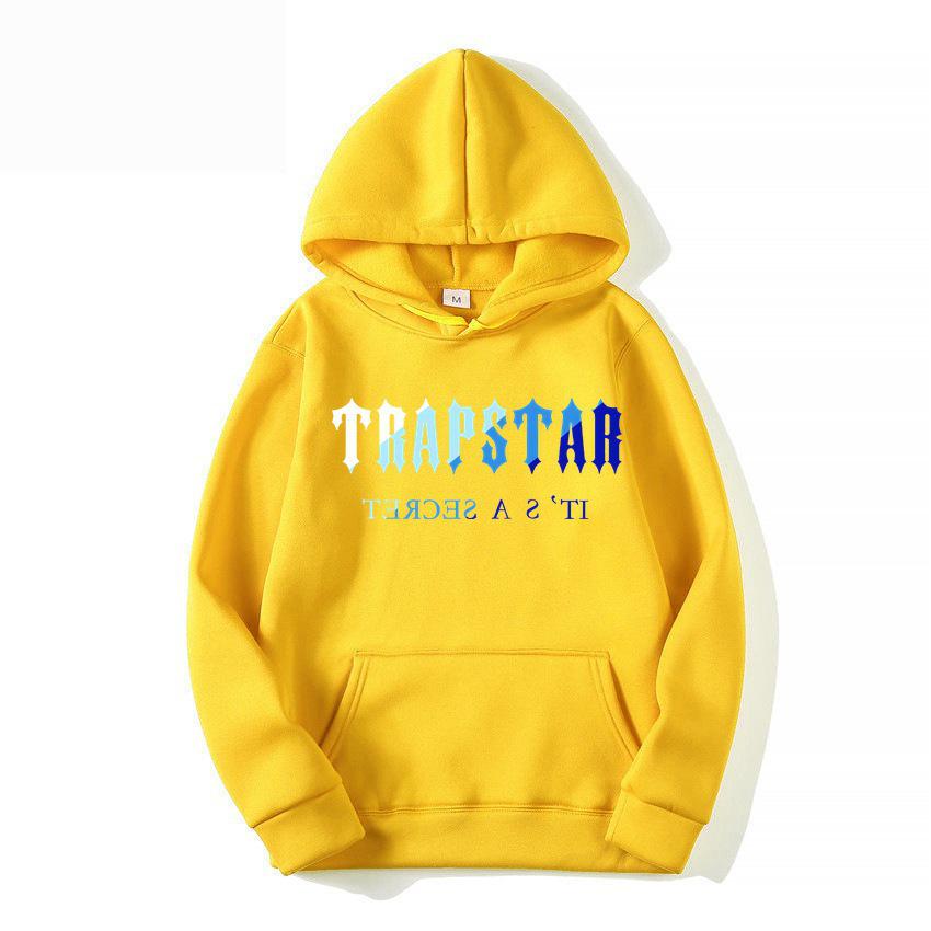 TRAPSTAR Men's Sportswear: Warm 18-Color Hooded Sweatshirt & Pants Set