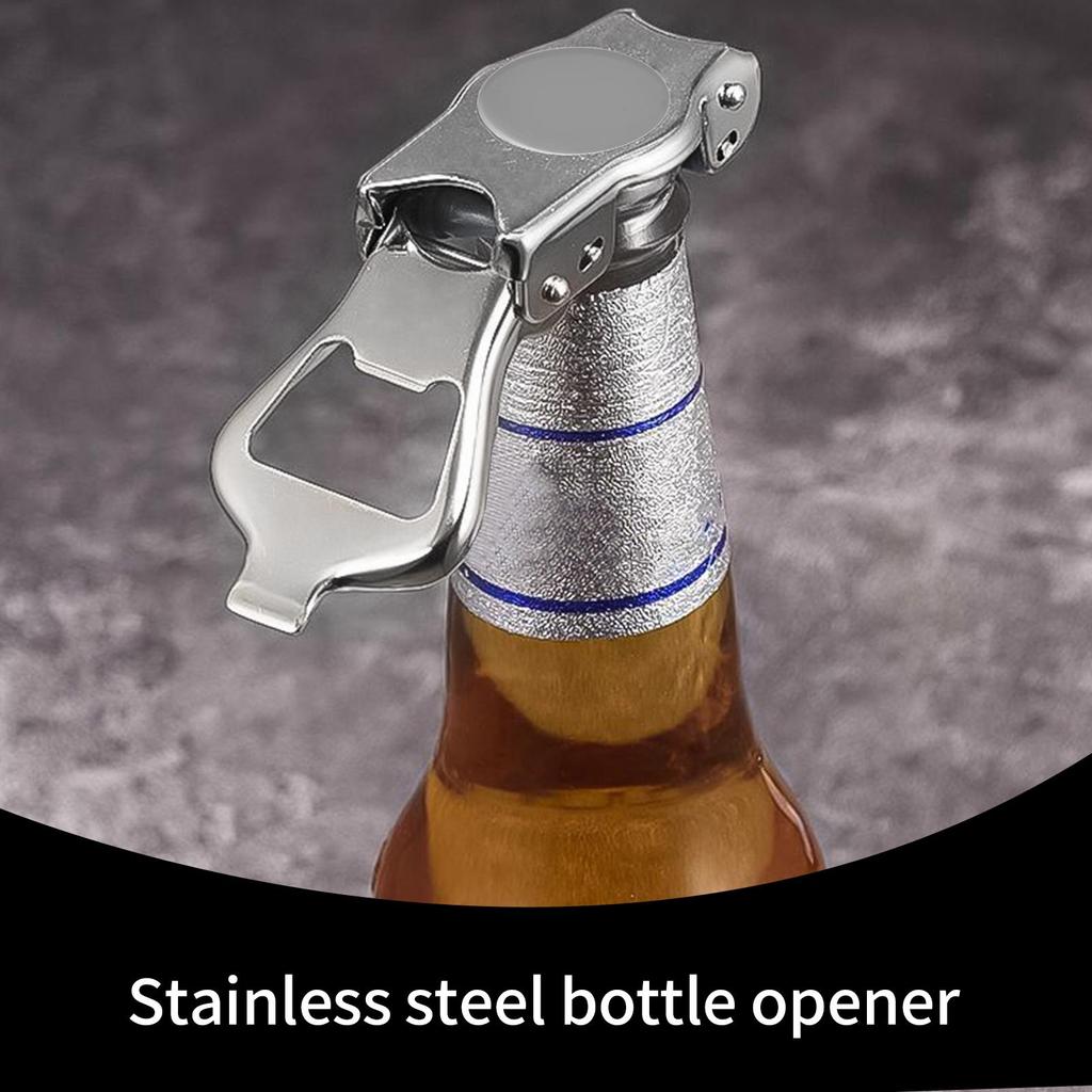 Stainless Steel Beer Bottle Opener Foldable Bottle Stopper Bottle Cap Opener for Kitchen Restaurant Party