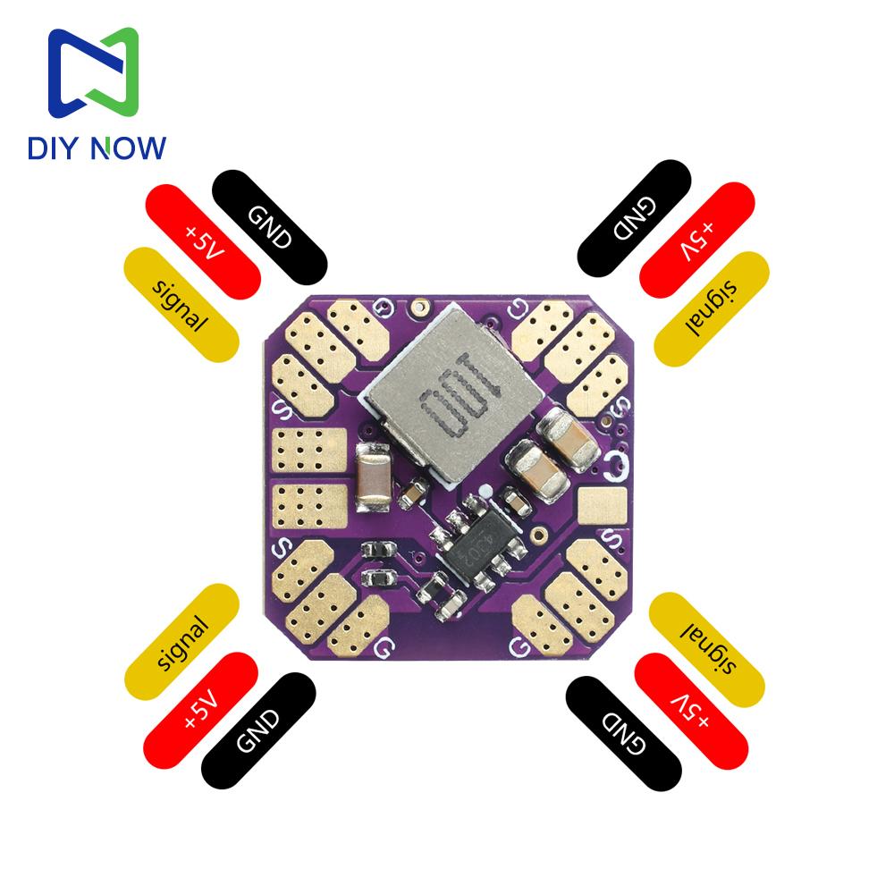2-6S 6-28V Mini 4-Channel LED Light Control Module Supports WiFi RGB LED Strip Output Suitable for FPV Frone LED light Control