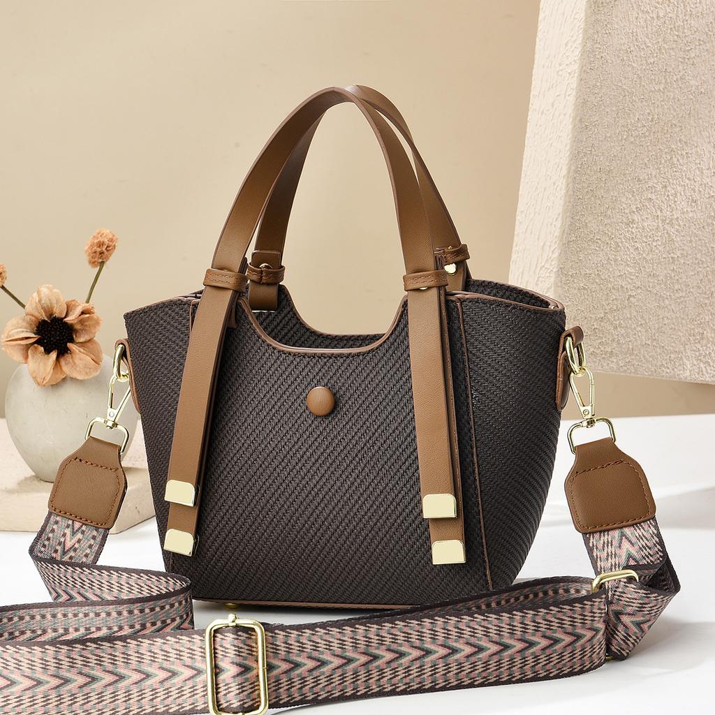 Handbag Bag Bucket Vegetable Basket Bag New Simple Women's Shoulder Messenger Bag Women's Bag