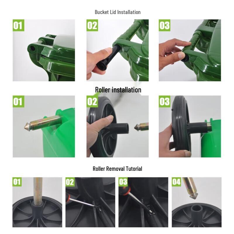 ZHONGYUROPENETBELT Outdoor Plastic Recycling Bin