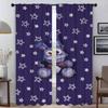 Five Nights At Freddy's Tulle for Bedroom Modern Living Room Curtains 2 Pieces Window Curtain Shades Halloween Decoration Camera