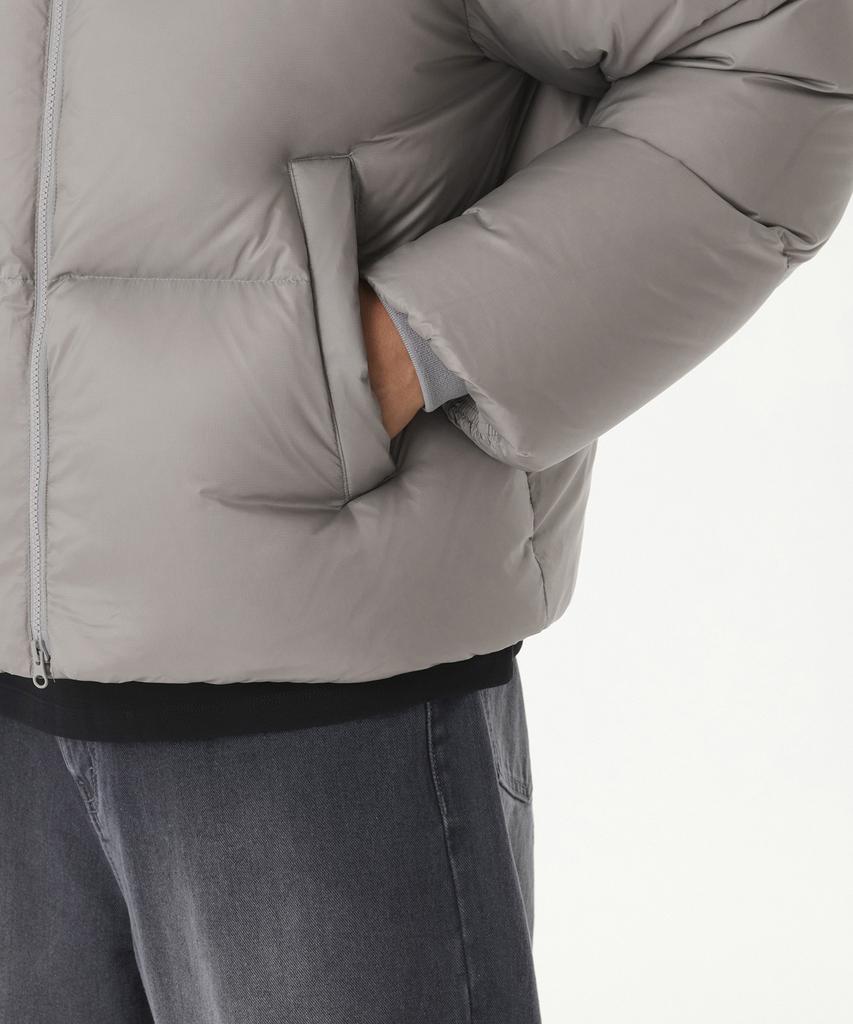 Musinsa Standard Ripstop Down Puffer Short Padded Jacket [Light Grey]