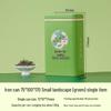 Green Tea Gift Box: Sealed Iron Can Set with Handbag, Large Square Half-Jin Capacity, Empty for Refill