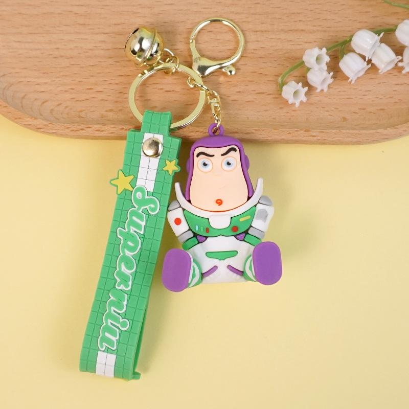 Buzz Lightyear & Slinky Dog Keychain: Toy Story Backpack Pendant & Car Hanger