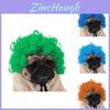 Adorável Peruca Preta Para Animal de Estimação Com Estilo Afro Divertido Para Festas de Halloween e Festivais
