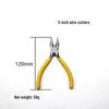5" Mini Pliers for DIY Jewelry, Multi-Function Wire Cutters, Angled Top Cutting Pliers