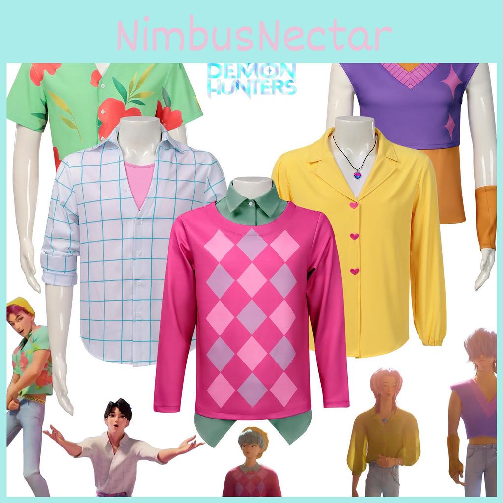 Demon Kpop Hunters Saja Boys Cosplay Costume Halloween Party Stage Performance