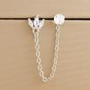 1PC Silver Color Stainless Steel Mini Stud Earrings Women Girls Heart Star Flower Helix Ear Cartilage Piercing Jewelry Gifts