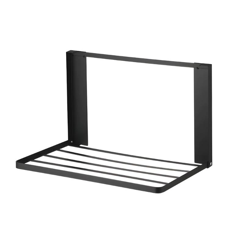 Foldable Bathroom Towel Holder No Tool Need Quick Assembly & Foldable Design Bracket Quick Fixing for Bathroom