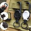Outdoor Automatic Retractable Wire Rope Luya Anti-Theft Tactical Keychain Telescopic Keychain Retractable Hook Tool