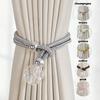1pcs Crystal Pendant Polyester Curtain Drawstring, Suitable For Curtain Fixing And Decoration, Multiple Colors Available Gifts Birthday Graduation