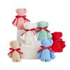 Pineapple Grid Coral Fleece Towel - Little Bear Souvenir Gift