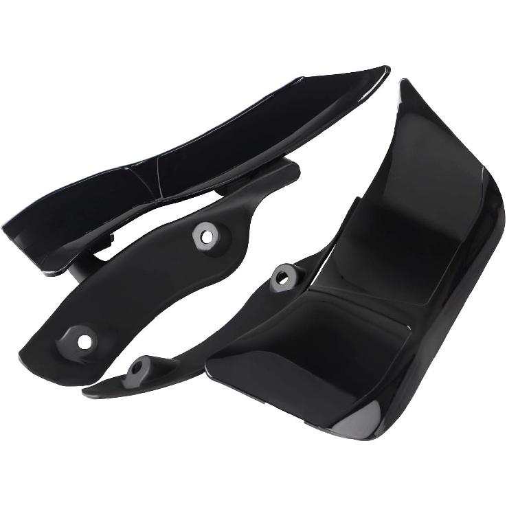 ABS Black Side Wing Adjustable Windshield Air Deflector for Harley Road Glide FLTRX 2015-2023