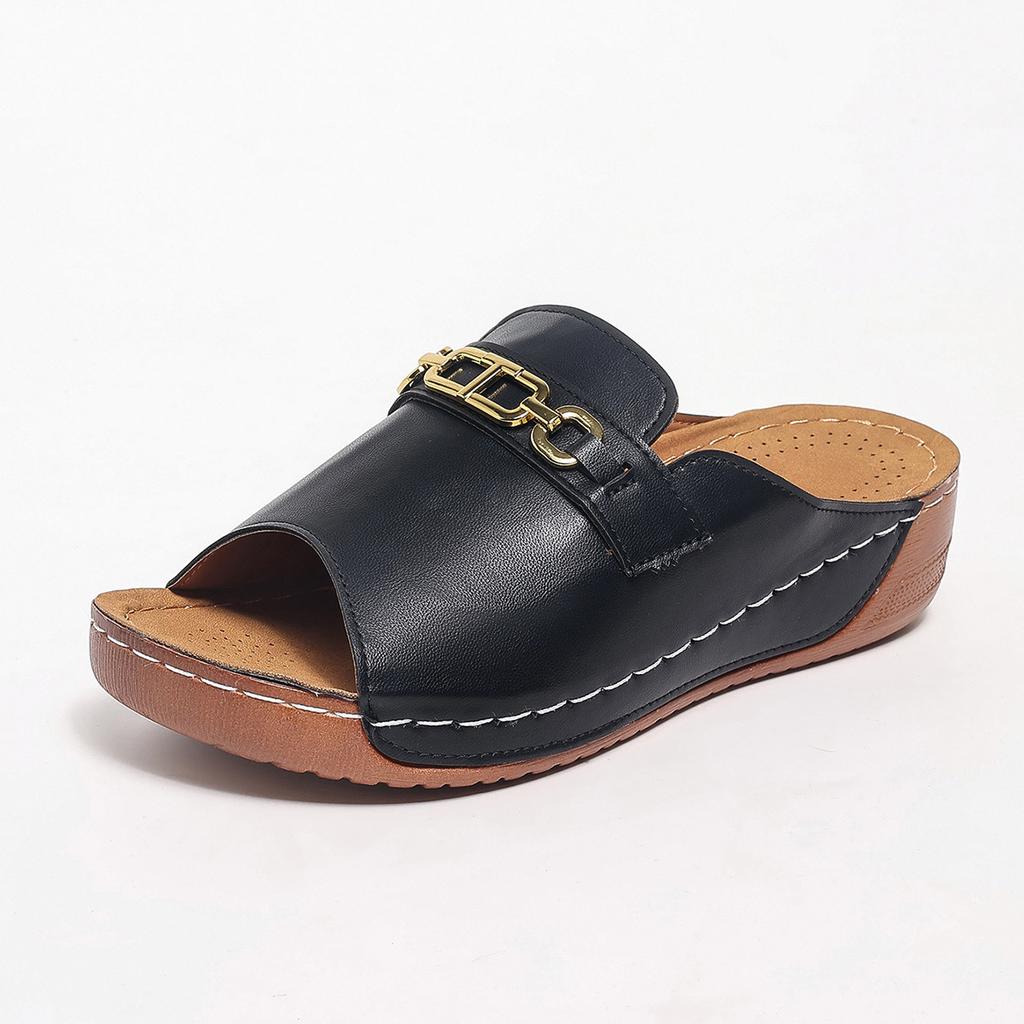 New Open Toe Women Wedge Slippers Summer Lightweight Slippers Platform Sandals Outdoor Beach Woman Shoes Slides Women