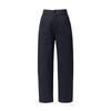 Guang Mei Women's Petite Navy Blue Slimming Tencel Cotton Scythe Pants - Spring Nine-point Drape Suit Style