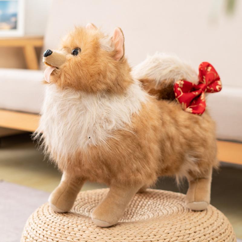 Chihuahua/Labrador/Bulldog/Pomeranian Puppy Stuffed Shar Pei Dog Plush Toy Cute Simulation Pets Soft Baby Dolls Gifts For Kids