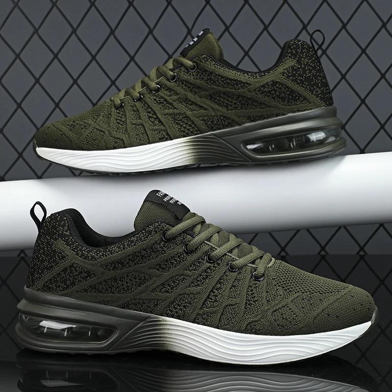 

MAEDEF Men s Running Shoes Mens Sports Shoes Outdoor Training Men Sneaker Non-slip Shock-absorbing Tennis Shoes Man Sneakers 45 зелёный