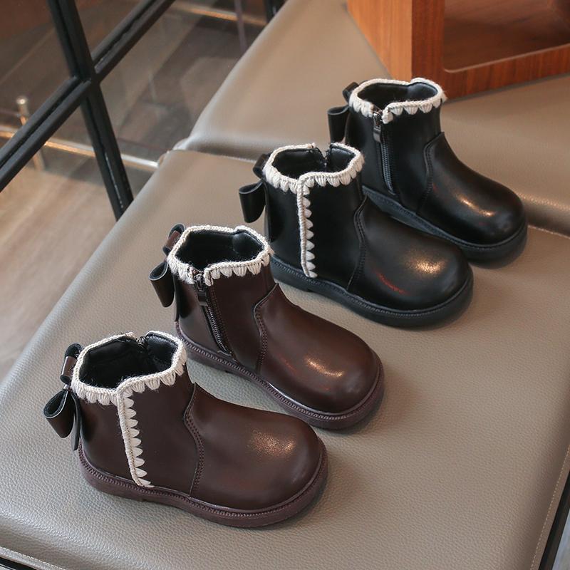 Kids Martin Boots High Top Autumn Winter Casual Walking School Travel Comfortable Children Footwear Daily Wear Sizes 26-37