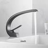 Gunmetal Brass Bathroom Sink Faucet with Hot and Cold Tap for Washbasins and Countertops.