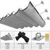 50cm Wave Length Waterproof Sunshade Net Home Pergolas Telescopic Awning Pergolas Sunproof Retractable Wave Sliding Canopy