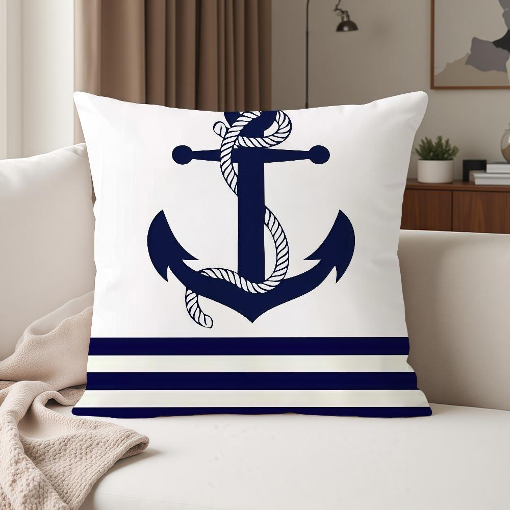 Navigational Anchors Pillow Case Suitable For Bedrooms Living Rooms Cars Home Decoration