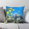 Coral Reef Tropical Fish Square Pillowcase Polyester Linen Velvet Printed Zip Decor Throw Pillow Case Car Cushion Cover