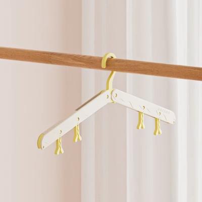 New Portable Travel Foldable Hangers Anti Slip Dormitory Clothes Rack Windproof Household Use Drying Hangers Travel and Business