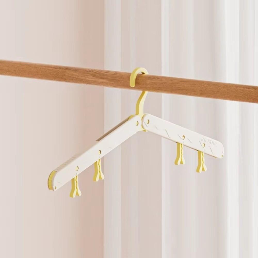 New Portable Travel Foldable Hangers Anti Slip Dormitory Clothes Rack Windproof Household Use Drying Hangers Travel and Business