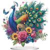 5D DIY Diamantkunst Tischdekorationen Acryl Sonderform Hund und Rote Rose Strasssteine Schreibtischornamente Schlafzimmer Tischdeko